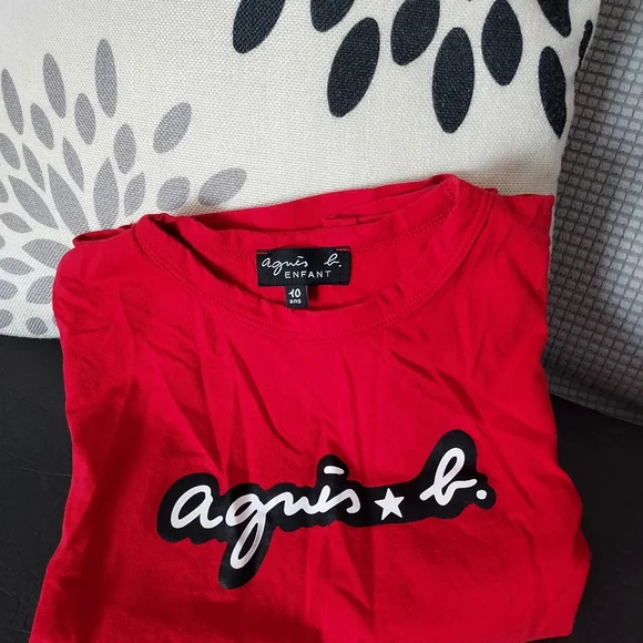Japan Brand Agnes b Enfant boy girl cotton tee t-shirt 10ans